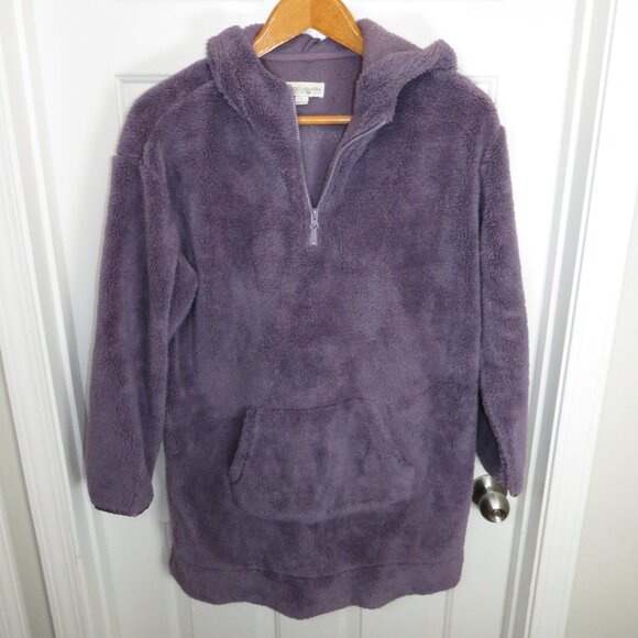 Koolaburra by UGG Sherpa Fleece Long Hoodie Pullover Small Lavendar - Picture 1 of 5